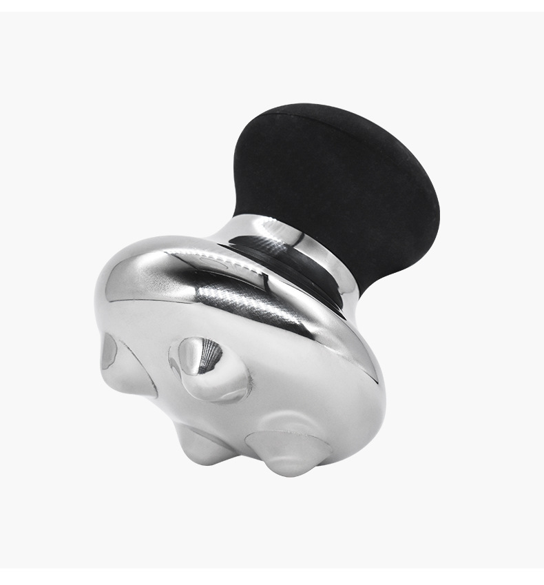 shanilak stainless steel massage mushroom facial and eye massage stone for unblocking meridians, pulling tendons, gua sha and beauty care with protruding points pic 11