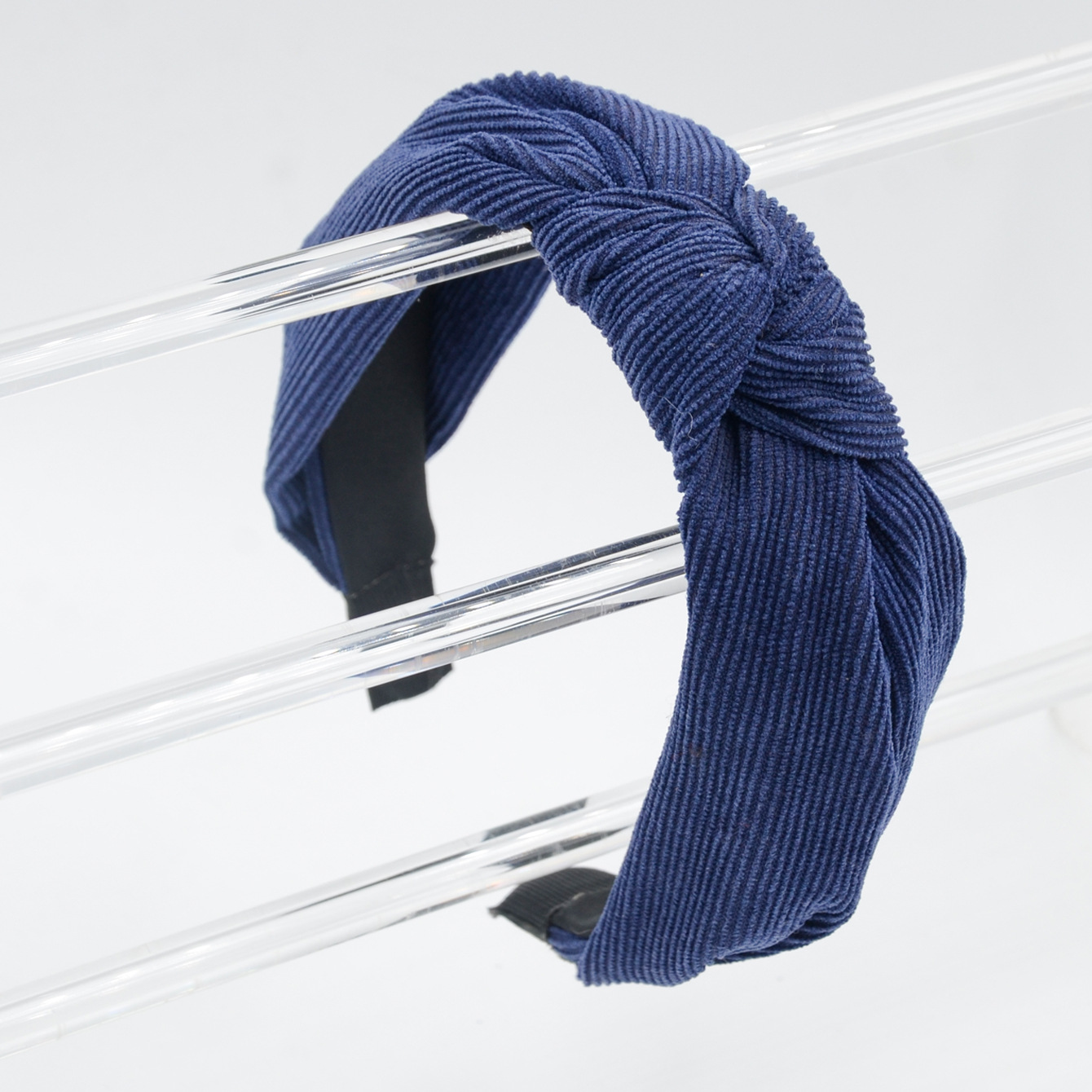 Qiwei Accessories Exclusive European and American cross-border Amazon simple and fashionable adult hair accessories, cross-knotted fabric compression hair bands, hair accessories, headwear for women pic 12