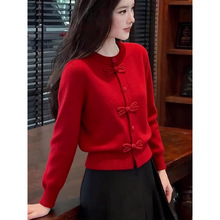 Red Christmas sweater for women 2026 new style for winter wear. A stunning and beautiful little top for petite people pic 3