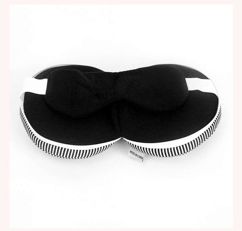 多功能PP棉U型枕遮光睡眠眼罩二合一午休枕旅行颈枕趴睡飞机枕头详情16
