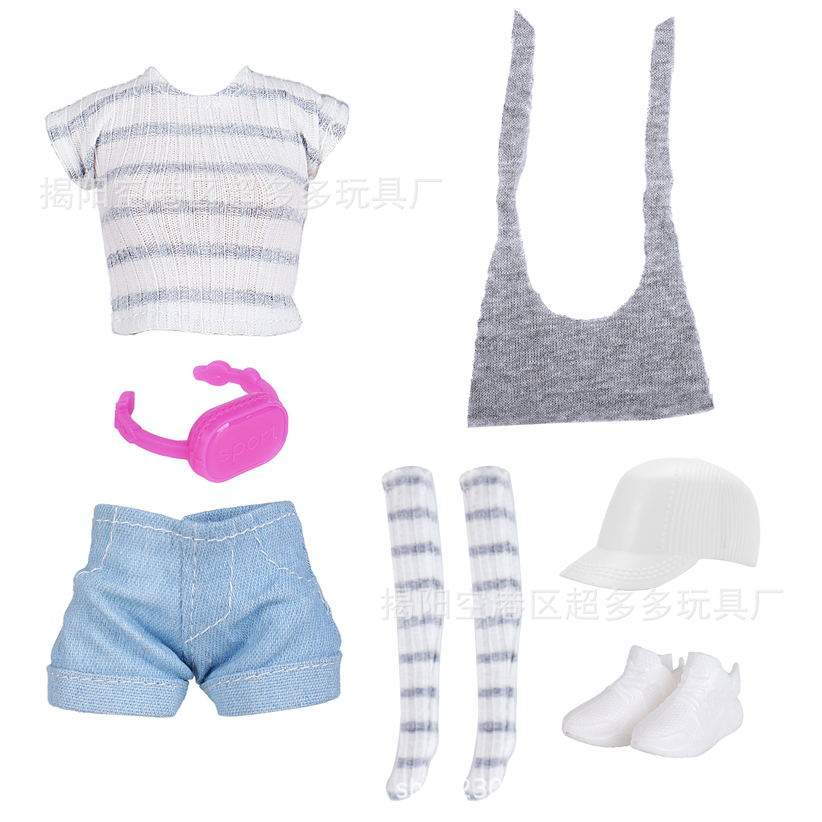 女孩玩具11寸30cm娃娃跑步换装衣服时装裤子袜子运动丽家时尚跨境详情18