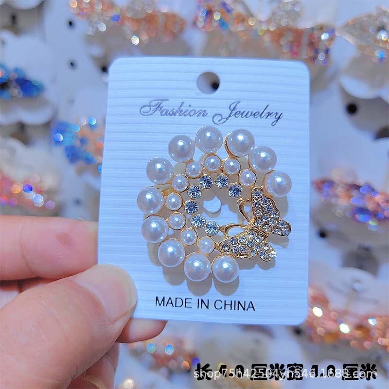 蝴蝶合金饰品高级感简约百搭高档胸针防走光别针胸花衣饰配饰批发详情27