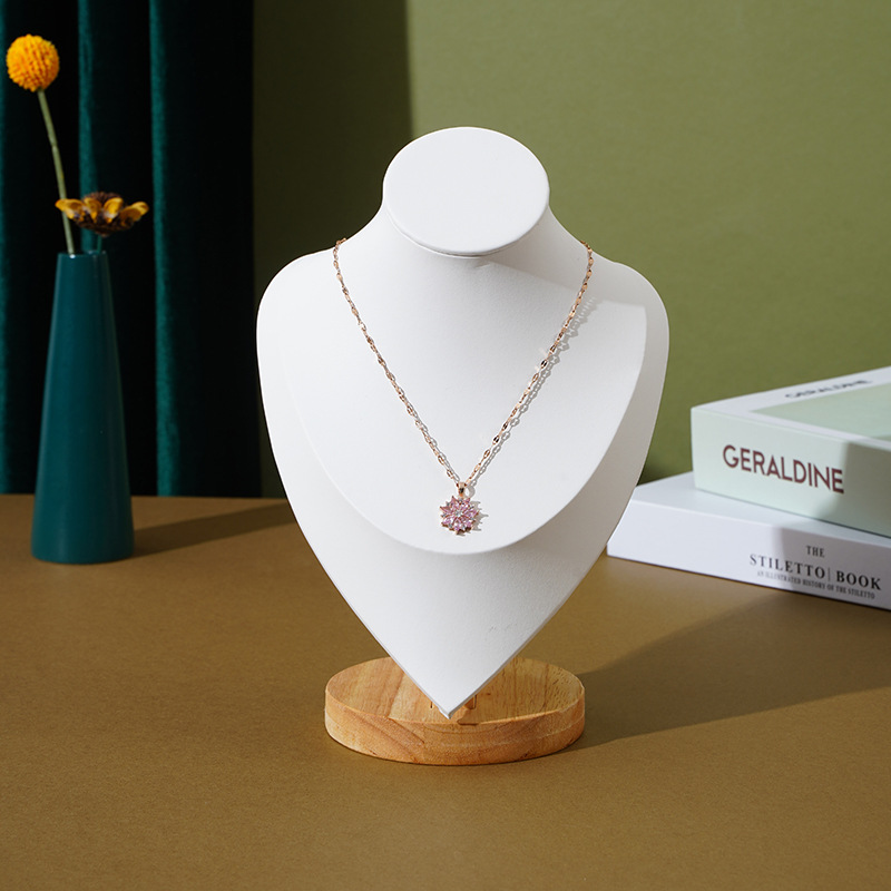 Guiwa solid wood model portrait necklace display stand, jewelry stand, accessory stand, necklace pendant display and storage pic 10