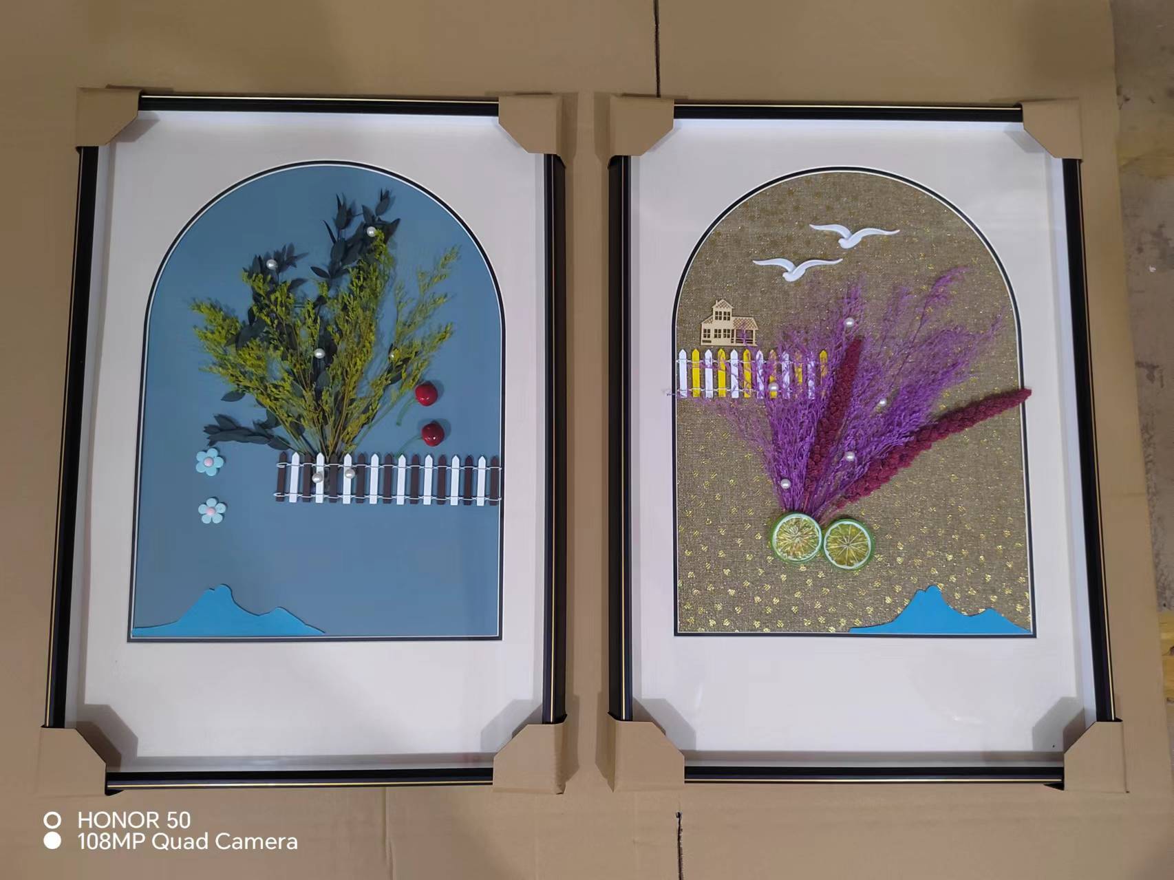 永生干花草新款装现代装饰画客厅餐厅卧室公寓宾馆壁饰 尺寸50*70详情9