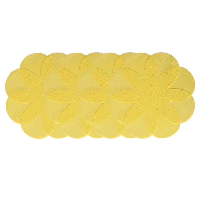 Petal Teslin sewing heat insulation pad, dining table mat, heat-resistant plate, scald bowl, cup mat, pot mat pic 17