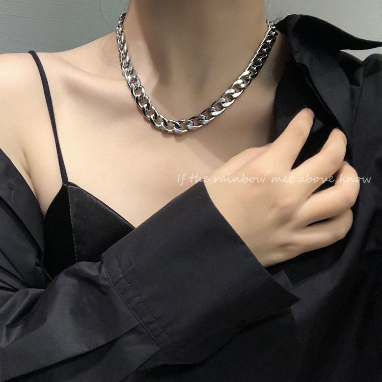 钛钢不掉色古巴项链嘻哈风男潮ins欧美街头嘻哈卫衣链子配饰潮酷详情7