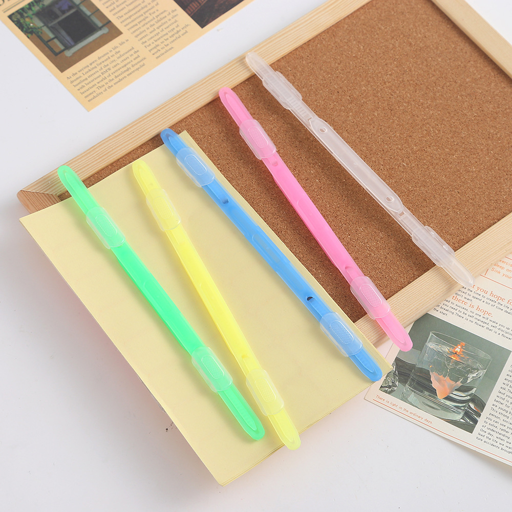 Factory double-hole file folders, student office test paper materials binding clips, punched materials binding clips wholesale pic 6