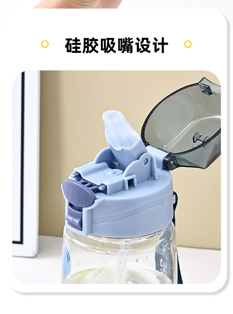 吸管水杯学生耐高温卡通可爱通用批发塑料随手杯直饮大容量水壶详情7