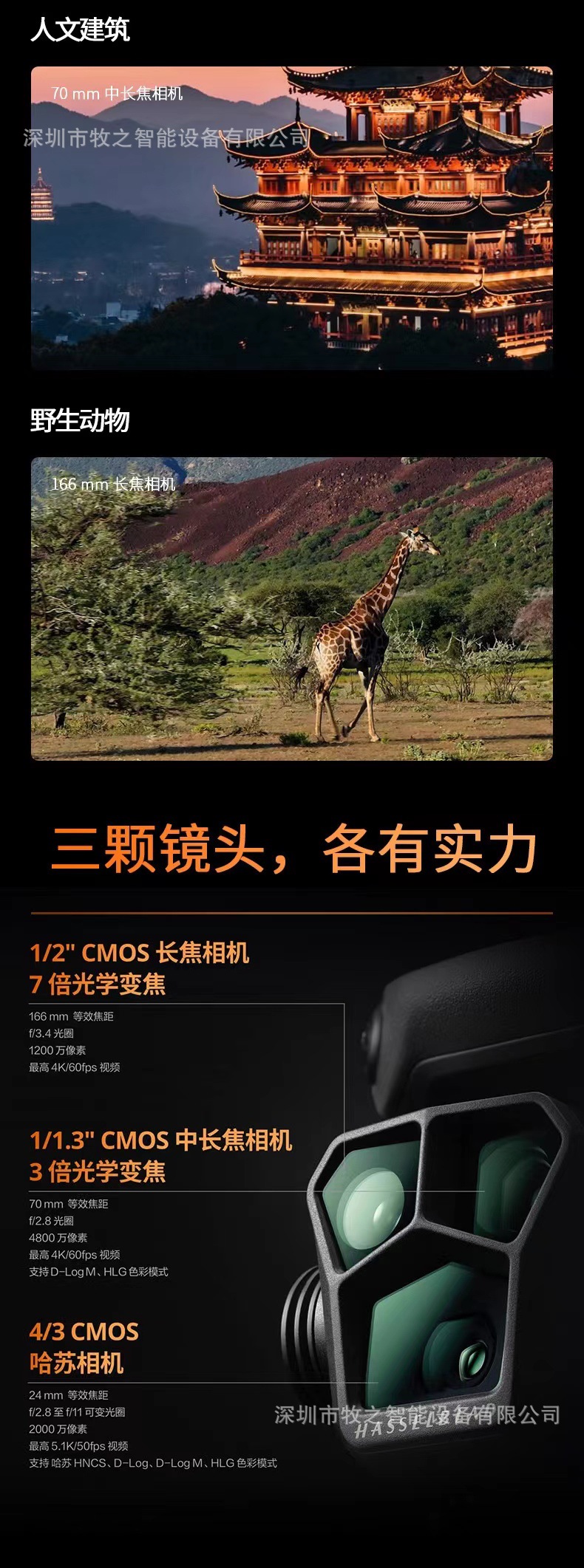 大疆DJIMavic3Pro御3三摄旗舰航拍机Cine大师版高清专业航详情14