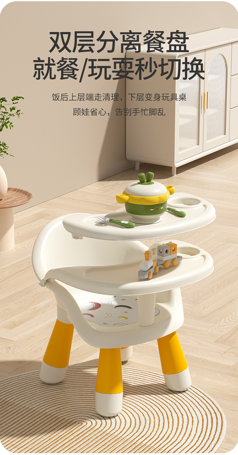宝宝餐椅婴儿餐桌椅儿童叫叫椅吃饭家用小椅子凳子靠背椅座椅坐椅详情8