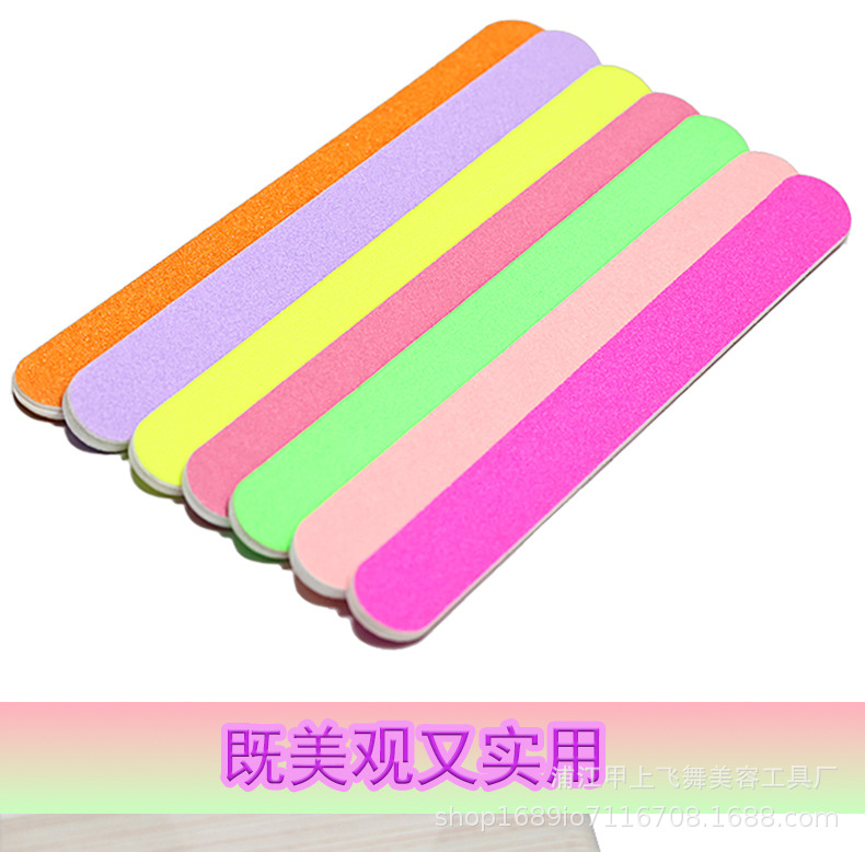 多巴胺系列彩色指甲锉美甲师专用双面指甲修型条打磨条美甲搓条批详情9