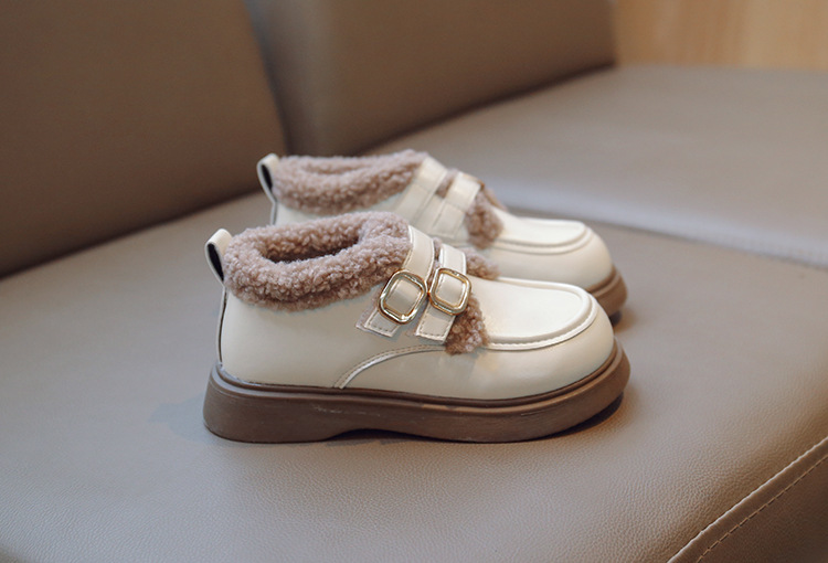 女童棉鞋加绒英伦风公主鞋2024秋冬新款保暖加厚软底小女孩豆豆鞋详情20