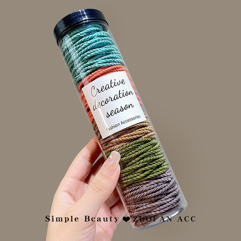 基础款无缝接发圈100根螺纹防滑高马尾发绳不伤发皮筋饰品配件详情12