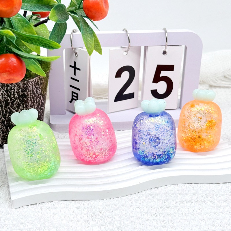 Easter Four-color maltose radish Mini Kneading Fun Aurora Gold Powder Stress-relieving Toy, a new and unique toy for children pic 4