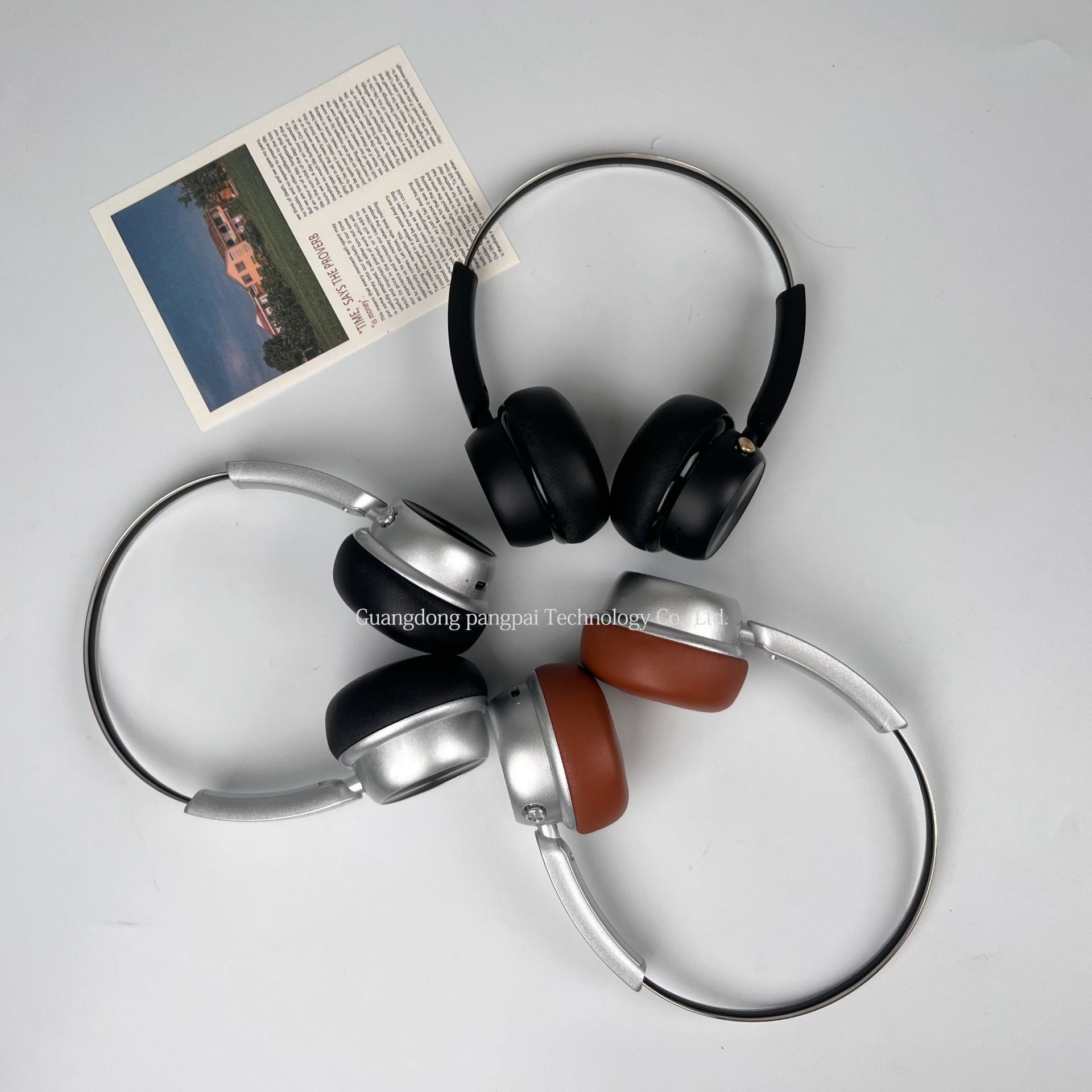 新潮复古金属头戴式蓝牙耳机无线5.4高音质运动手机通用现货厂家详情5