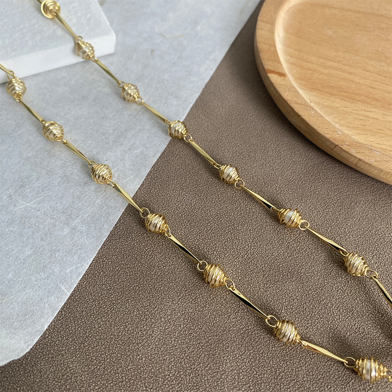 金属锁骨链百搭项链女款设计新款珍珠项链高级感轻奢小众配饰叠戴详情6