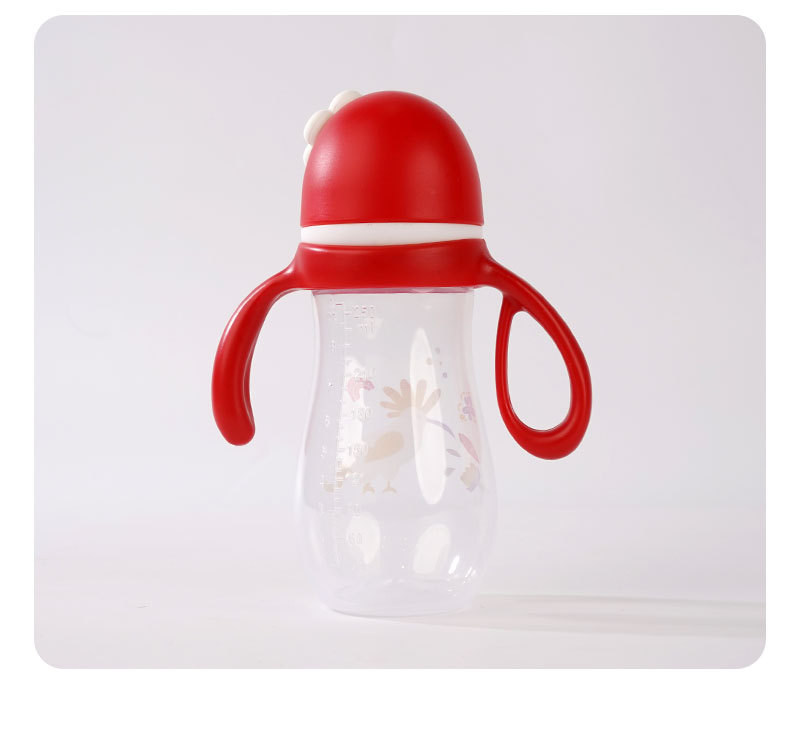 Infant PP baby bottle, anti-drop and anti-swelling, wide-mouth imitation breast milk with handle, direct supply from the manufacturer pic 11