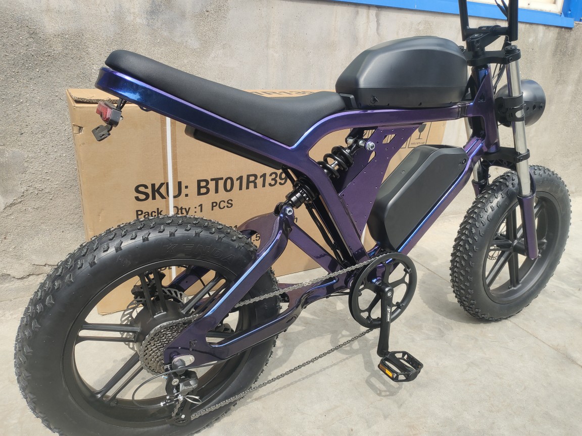 20-inch electric bicycle super73 integrated wheel lithium battery-powered 3.0 dual disc brake for beach and snow pic 4