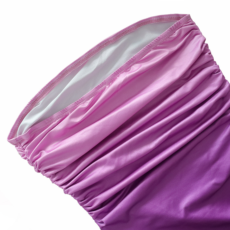 Slim sexy bra gradient medium and long style dress详情25