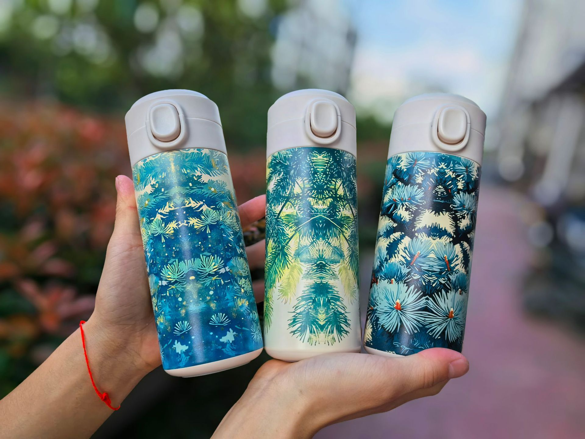 水杯女可爱304豌豆保温杯女高颜值便携水杯海洋风杯子赠送批发详情25