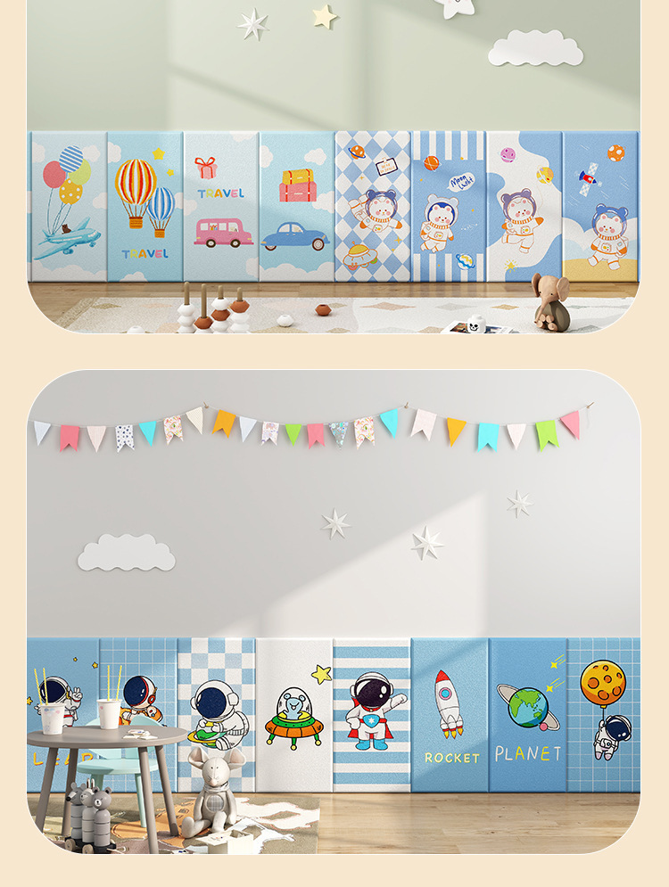 婴儿防撞墙贴儿童卡通软包宝宝防撞磕碰墙垫榻榻米防撞条儿童房墙详情17