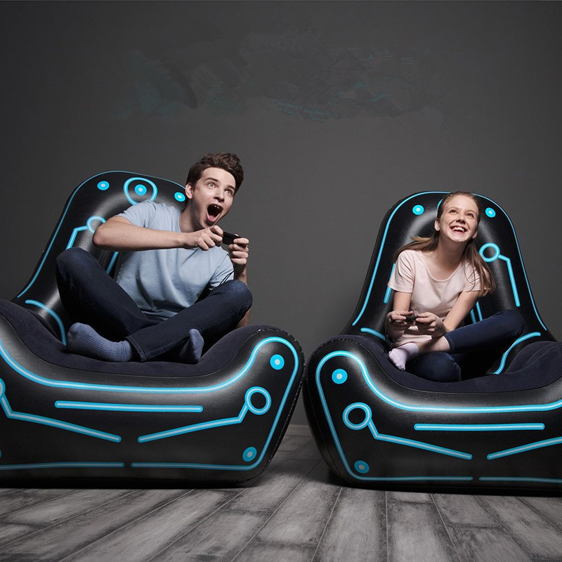 Bestway75077 Inflatable single-player game sofa chair, air-cushioned sofa, midday rest lounge chair pic 2