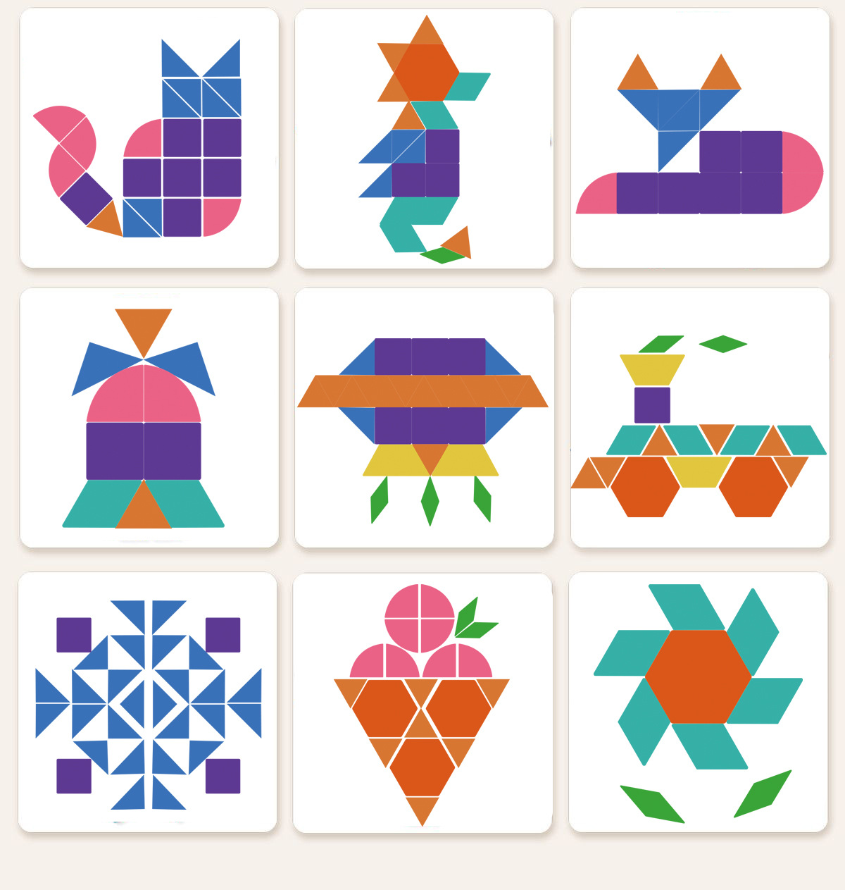 磁力七巧板儿童益智早教玩具木质磁性几何积木拼图宝宝幼儿园礼物详情10