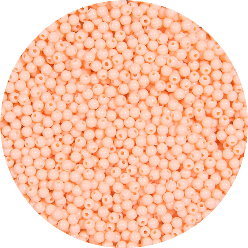 4mm亚克力塑料实色圆珠diy手工串珠手链首饰材料配件配饰散珠批发详情12