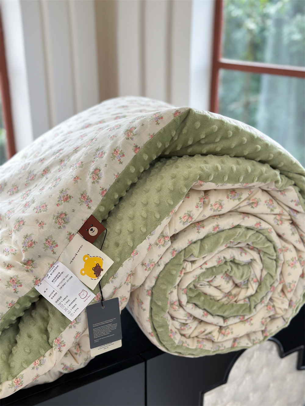 13372 All-cotton cartoon small floral print spring and autumn quilt soothing, bean quilt warm and fleece winter quilt core pic 42