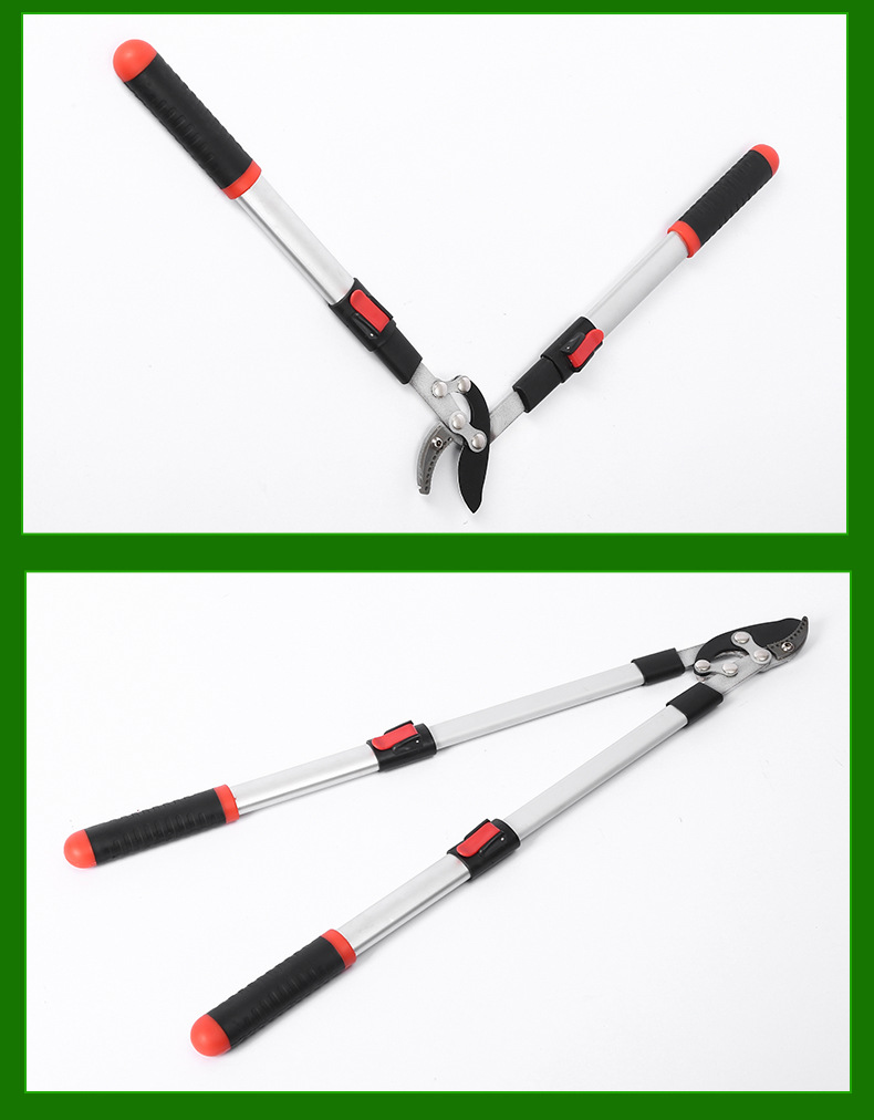 Self-produced and self-sold telescopic small Lishi garden scissors, aluminum alloy branch shears, garden tools, thick branch shears, powerful shears pic 15