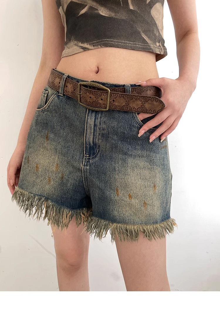 American retro belt for women, new ethnic style belt, versatile with jeans, high-end brown pic 4