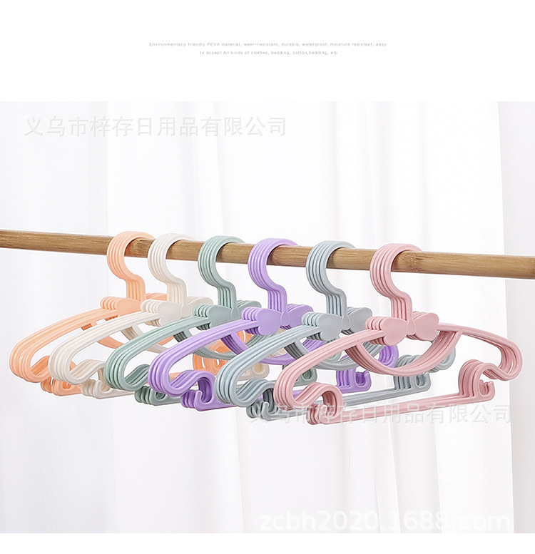 塑料折叠衣架儿童木质衣服架子多功能衣架衣架整理用品详情8