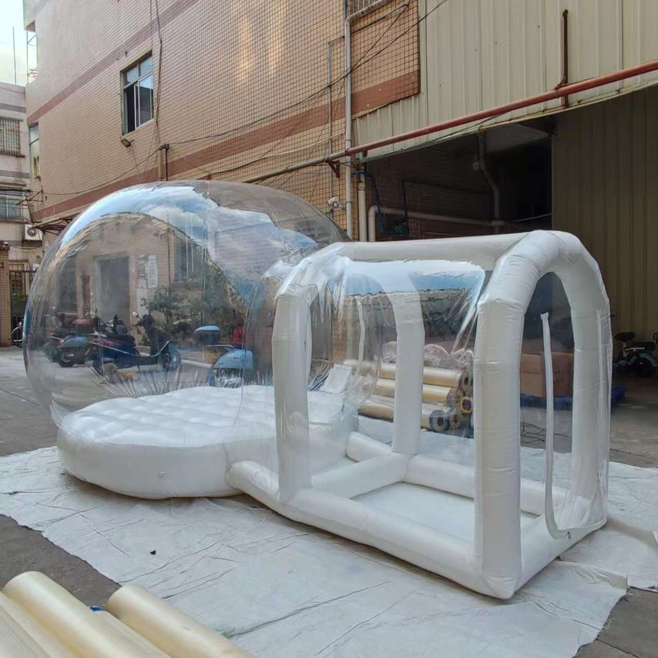 网红星空泡泡屋充气星空顶户外透明充气帐篷露营帐篷充气泡泡屋详情22