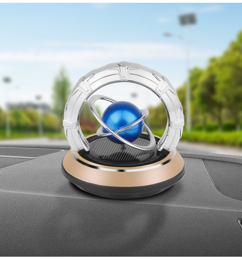 2025 New solar-powered car fragrance, rotating planet, Galaxy globe, car perfume, decorative fragrance pic 17