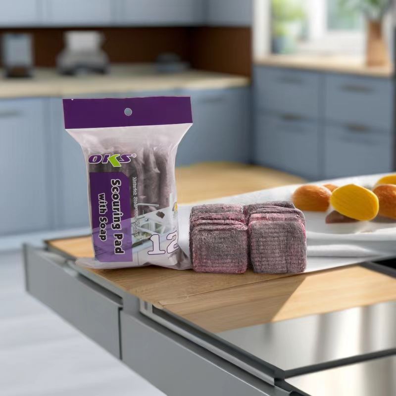 家用钢丝球不锈钢清洁球锅刷洗碗刷钢丝球厨房洗碗清洁球OKS详情4