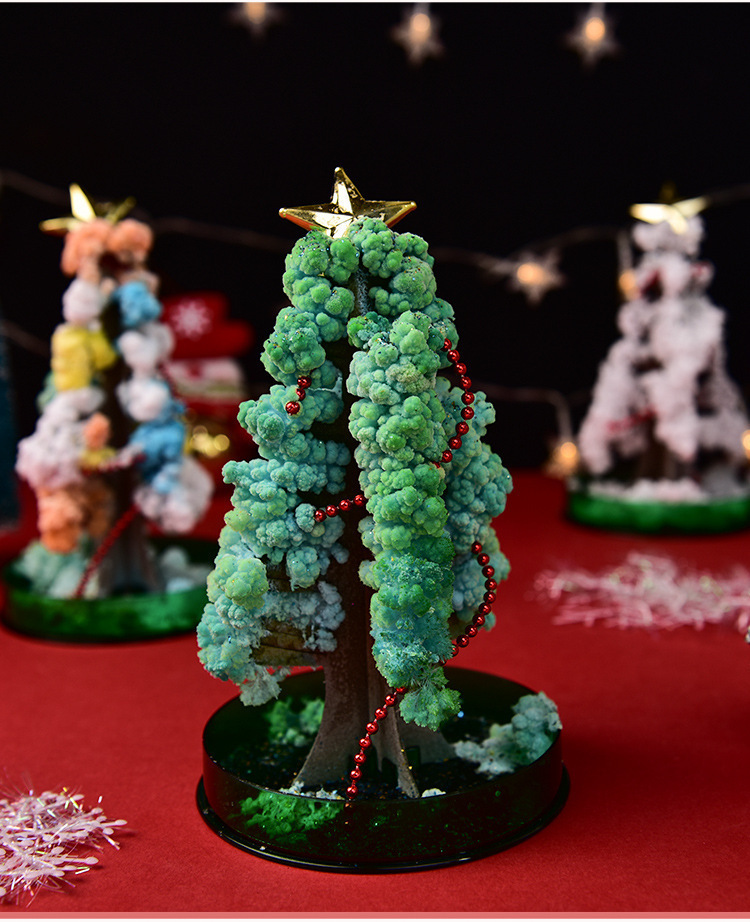 纸树开花圣诞树神奇浇水生长创意魔法结晶树diy手工科教实验玩具详情9