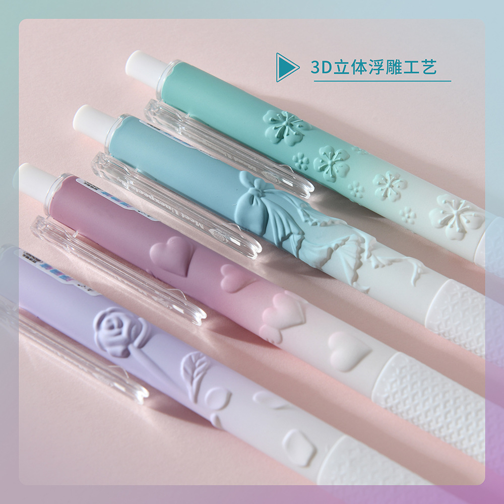 The new CS double-tip embossed pen from Chenxi features a low center of gravity press type gel pen, providing smooth and fluid writing. The dopamine pen body design ensures clear and long-lasting handwriting pic 29