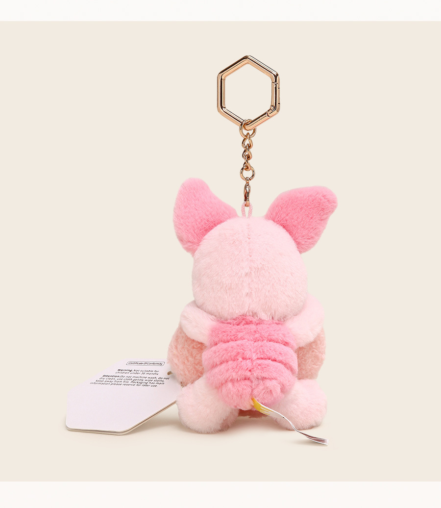 正版授权维尼小熊美味毛绒挂件可爱包包钥匙扣乐园周边公仔详情12