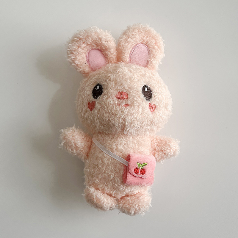 Wholesale of cute bear pendants, plush toys, figurines, little rabbits, schoolbags, hanging ornaments, keychains, and doll gifts pic 3