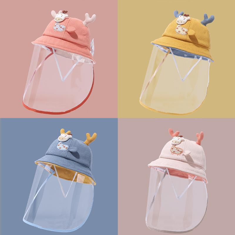 婴儿防护面罩0岁儿童宝宝防护帽防飞沫隔离外出帽子秋冬一岁详情18