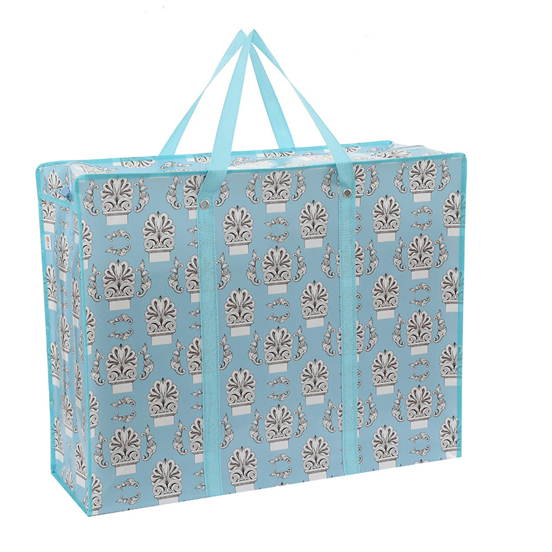 大容量加厚无纺布搬家袋防水防尘打包袋可爱可折叠行李收纳手提袋详情11