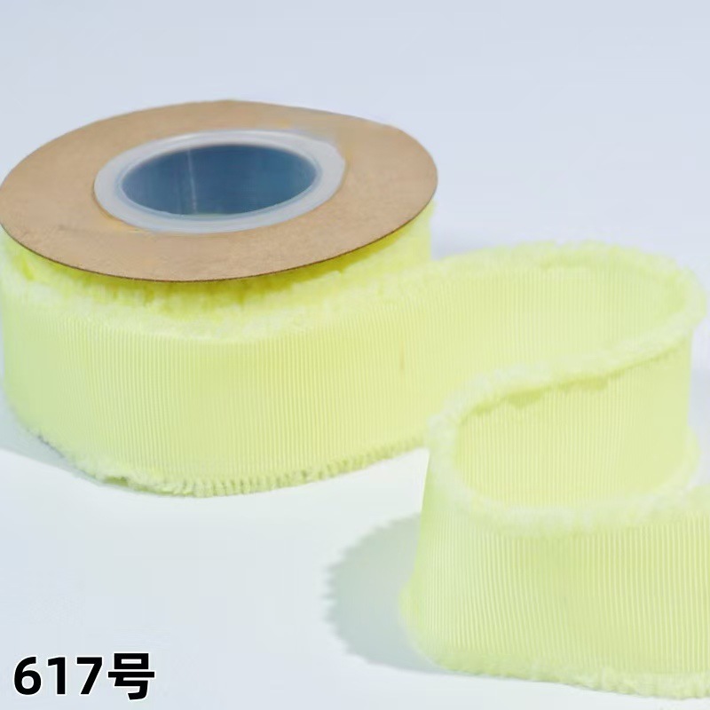 螺纹须边带厂家直销50码每卷服装玩具辅料手工蝴蝶结礼品包装丝带详情8