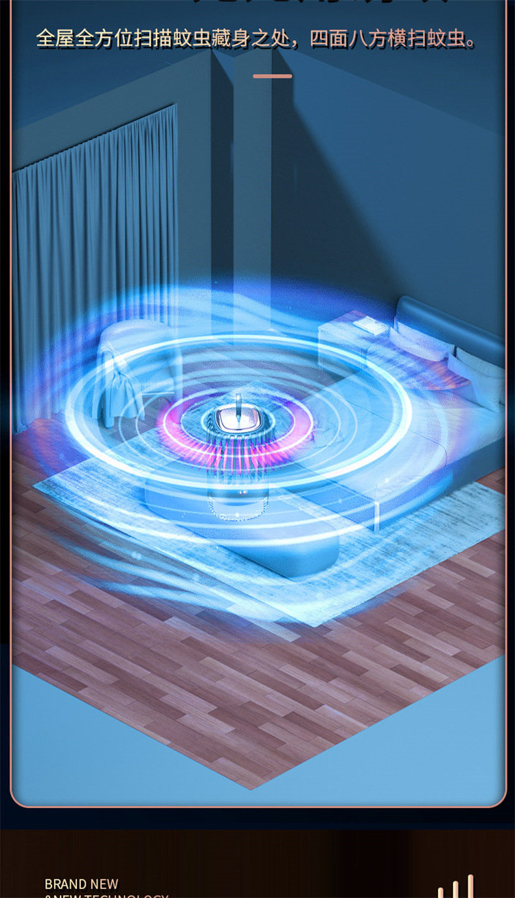 Mosquito-killing lamp, a household indoor and outdoor mosquito repellent, electric mosquito and fly-killing wonder, a powerful mosquito suction and trapping wonder, electric mosquito pic 12