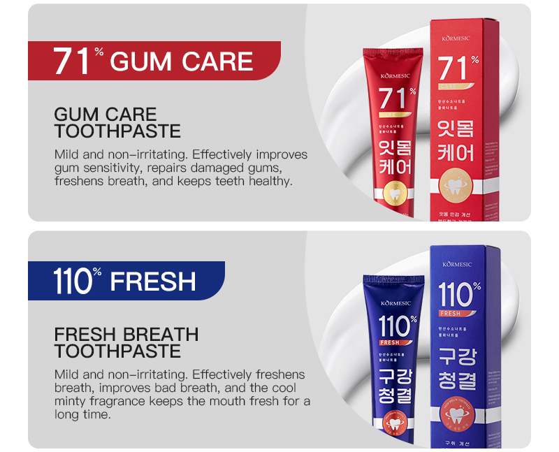 KORMESIC toothpaste全英文清洁口腔清新口气牙膏TikTok热卖详情20