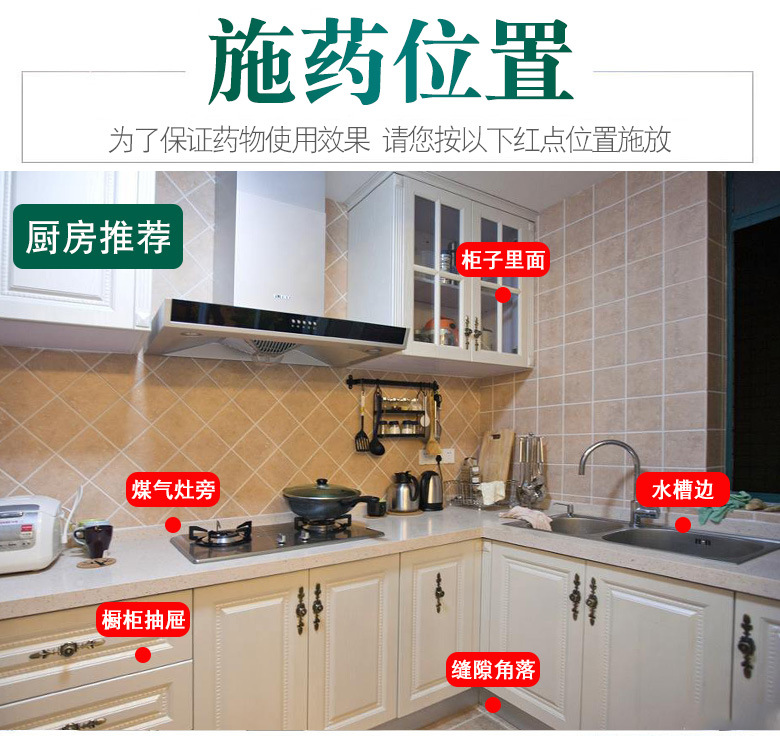 Geen leaf绿叶 外贸版灭蟑螂饵剂蟑螂 蟑螂药粉蟑螂药详情10