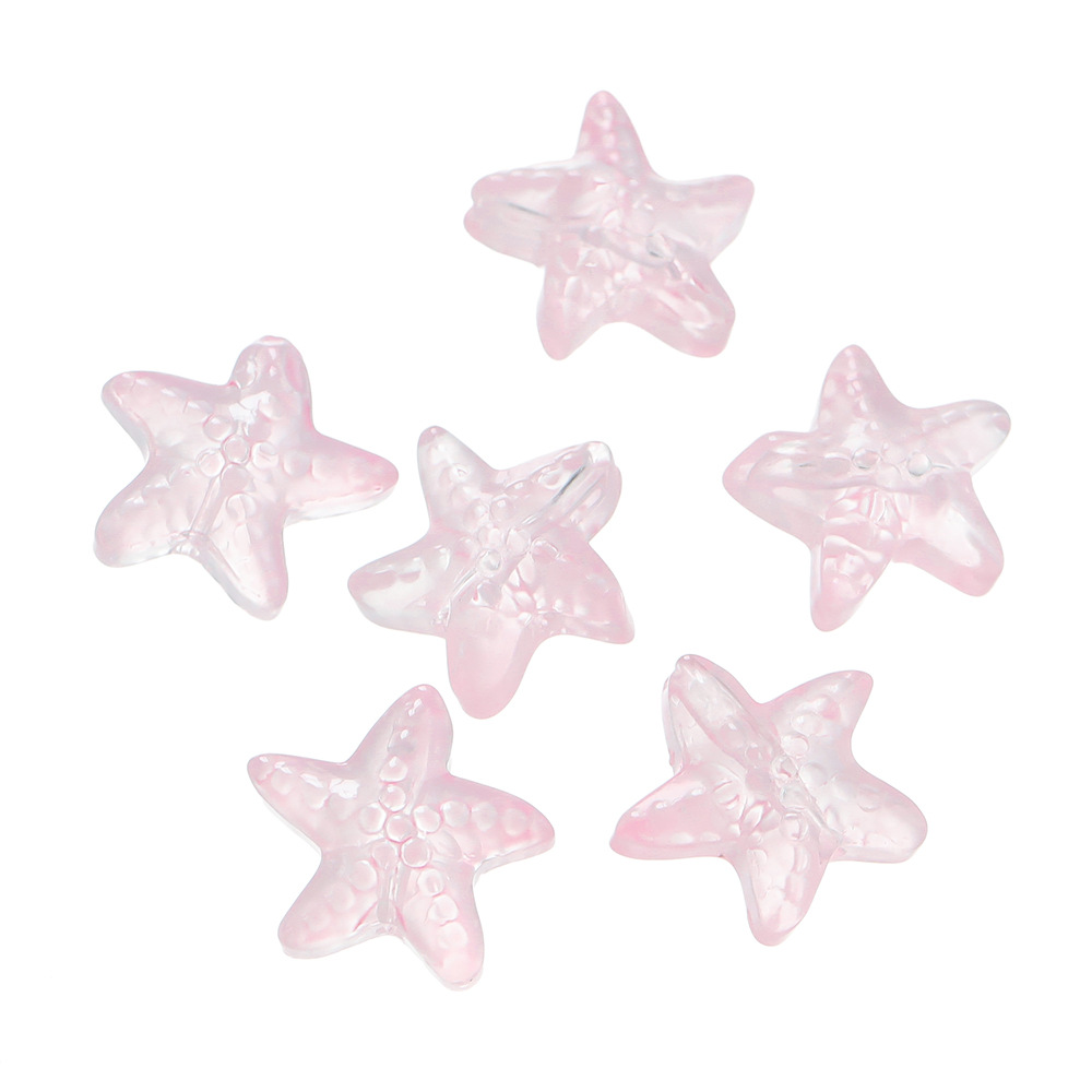 New product: approximately 15mm glass starfish beads, scattered glass bead holes, 1mm handcrafted diy bracelet, necklace and accessory pic 17