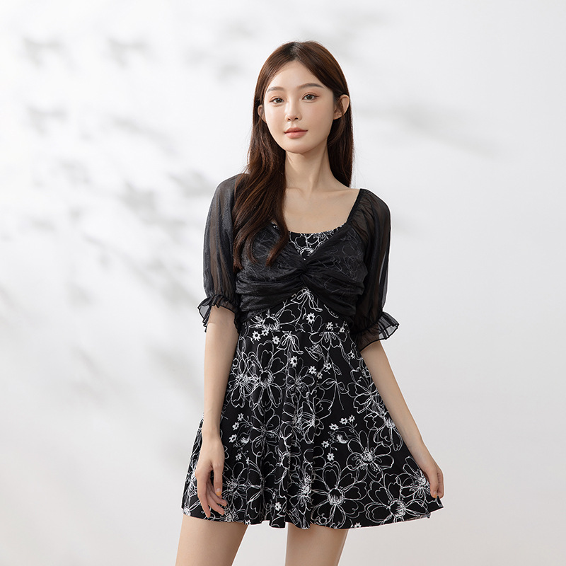 Professional training swimsuit for women, one-piece flat Angle, slimming and shaping, 2024 new style, student sports, quick-drying, specially designed for swimming pools pic 2