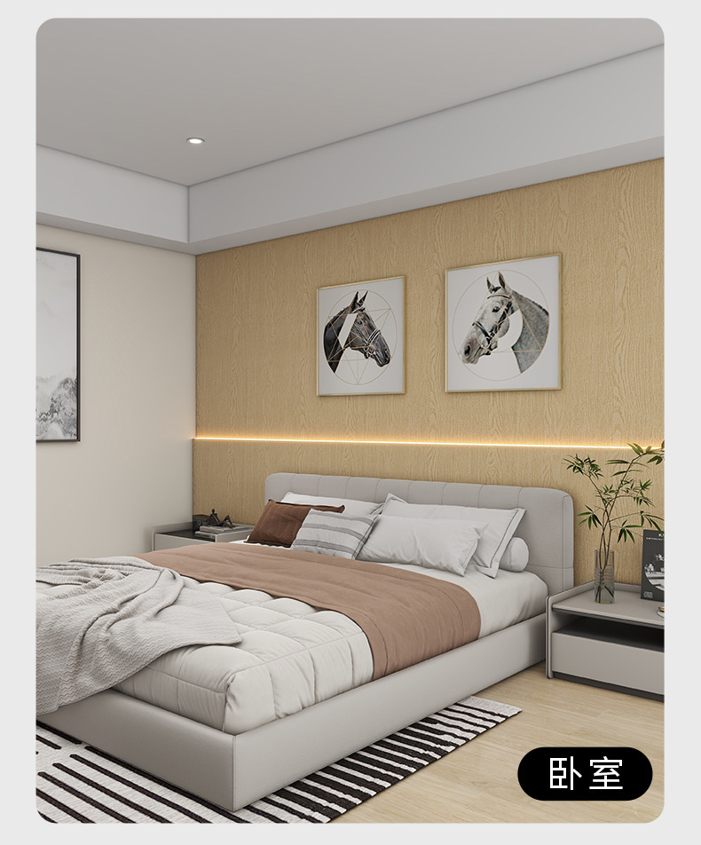 Extra-thick wood grain stickers, wall panels, waistlines, oil-proof stickers, marble wall stickers pic 16