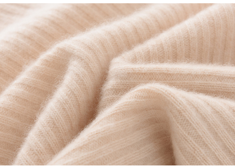 100% cashmere semi-high-neck cashmere sweater for women in autumn and winter, long-sleeved knitted base layer, thick warm sweater for women pic 33