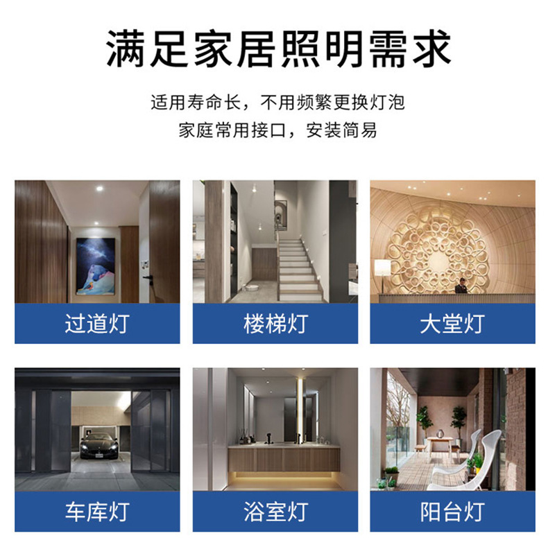 Radar human body sensor light, sound and light control bulb, intelligent led infrared bulb for corridor, garage and corridor pic 3